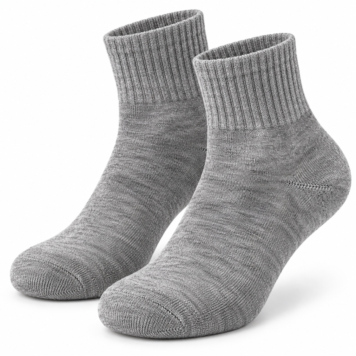 Ribbed Quarter Socks