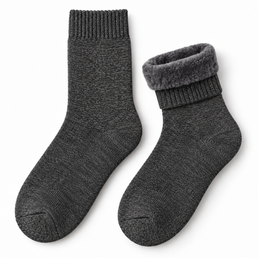 Plush-Lined Crew Socks