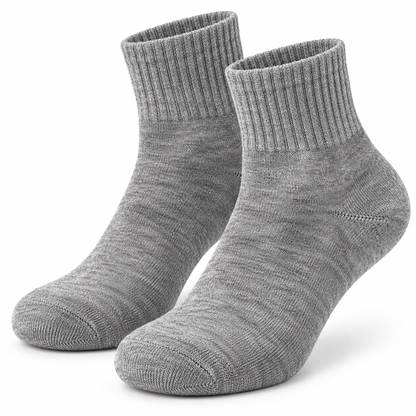 Ribbed Quarter Socks