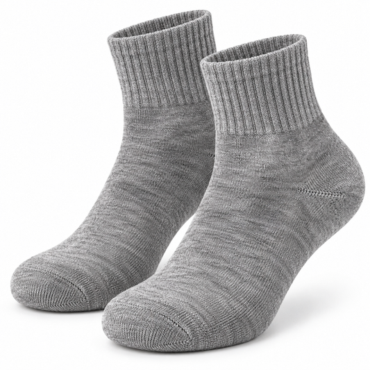 Ribbed Quarter Socks