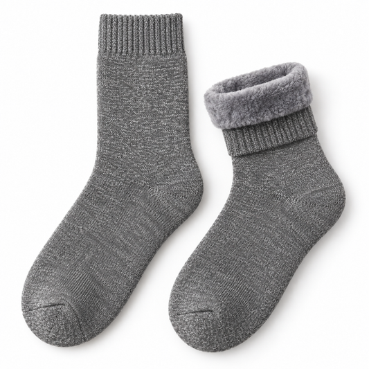 Plush-Lined Crew Socks