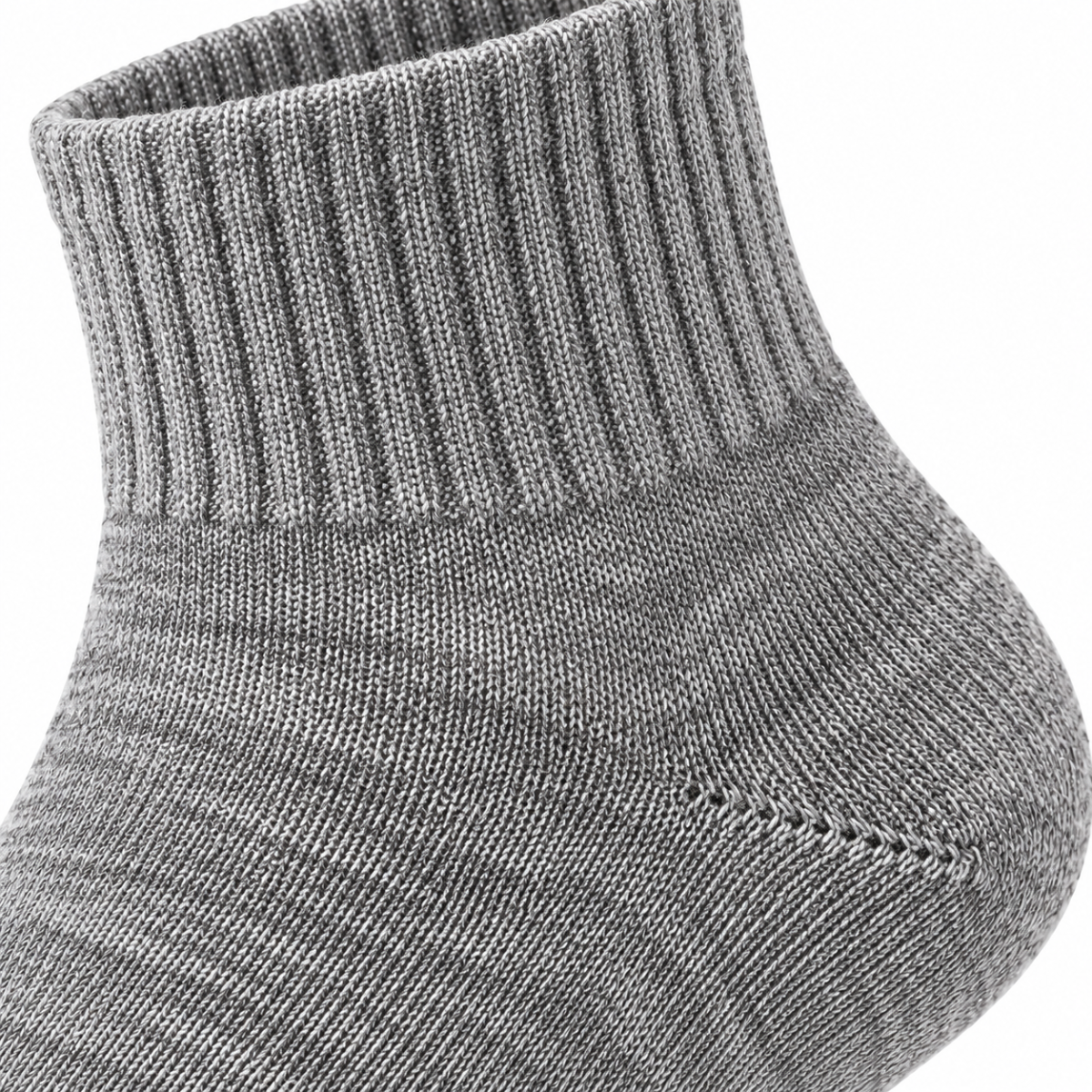 Ribbed Quarter Socks