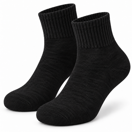Ribbed Quarter Socks