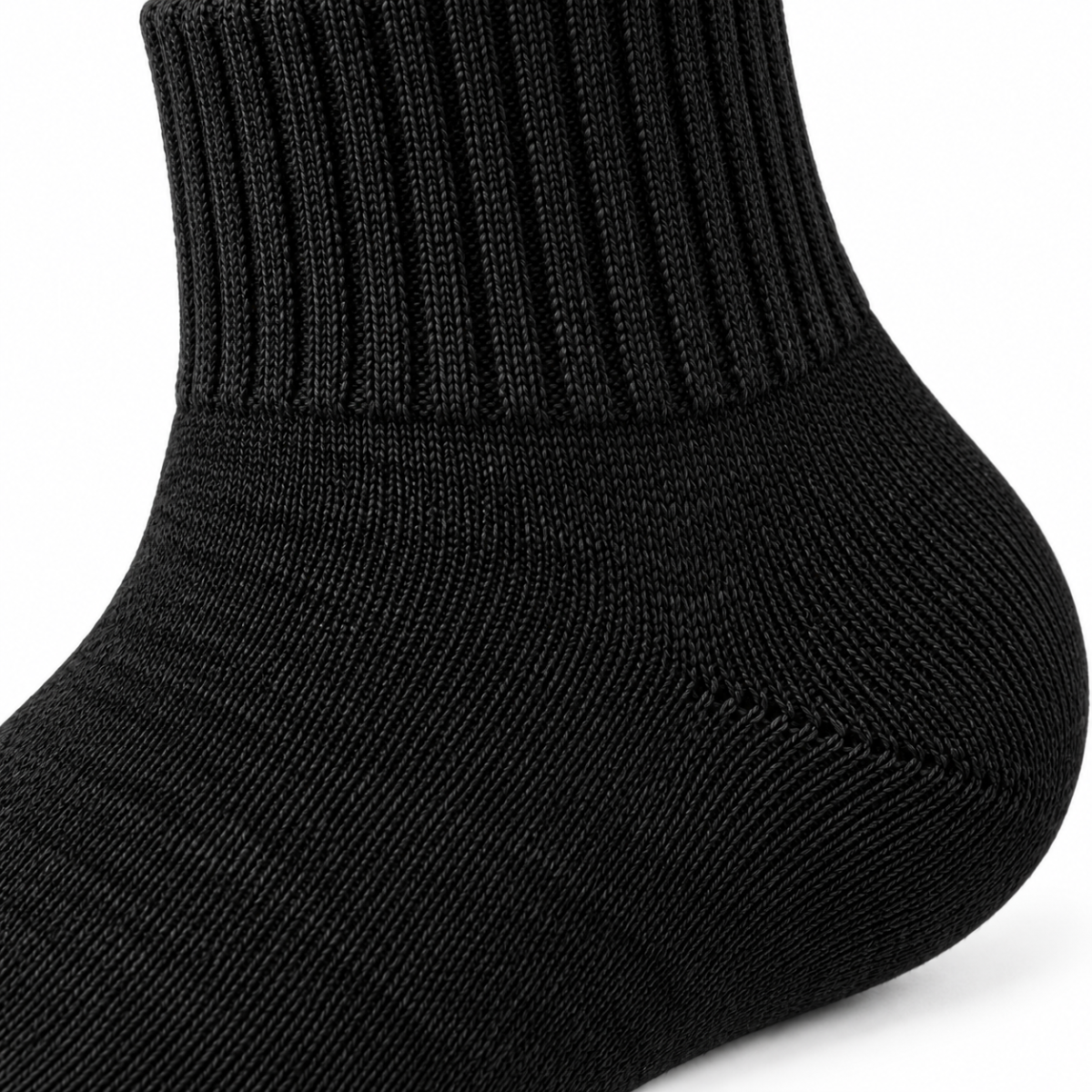 Ribbed Quarter Socks